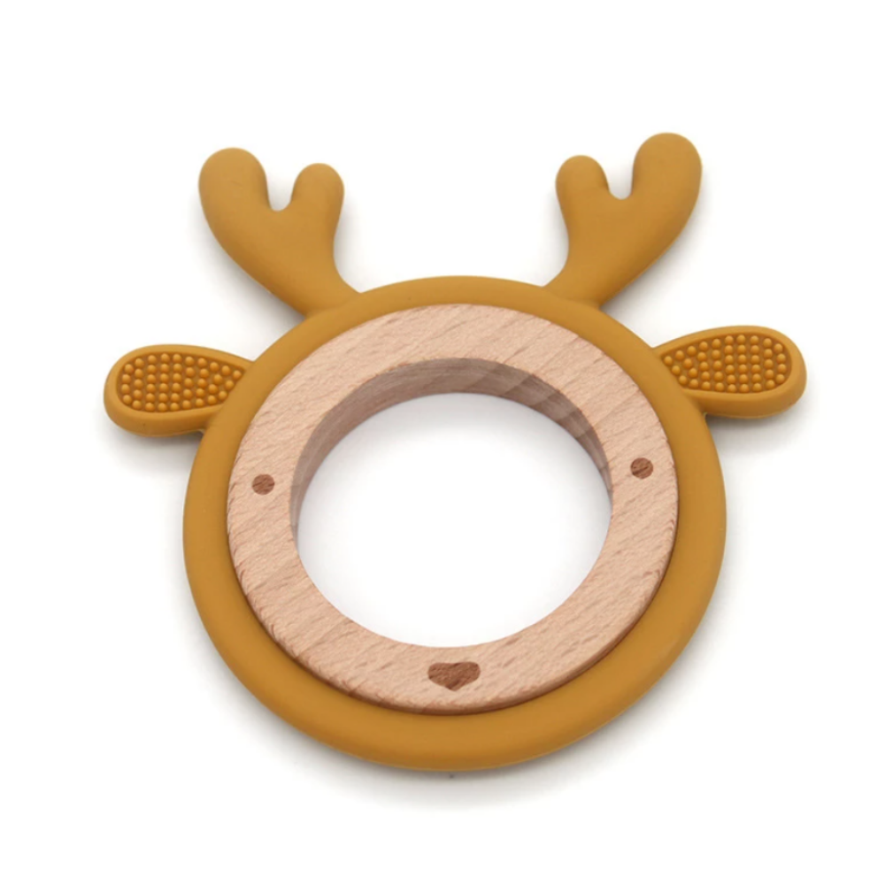Moosey Teether | Mustard - Moosey Moose