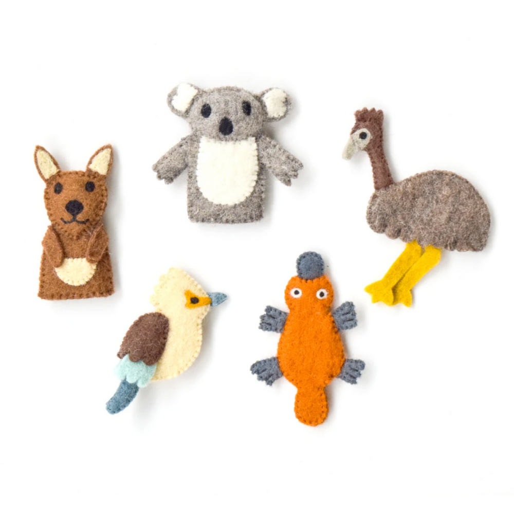 Australian Animal Finger Puppets Set - Moosey Moose