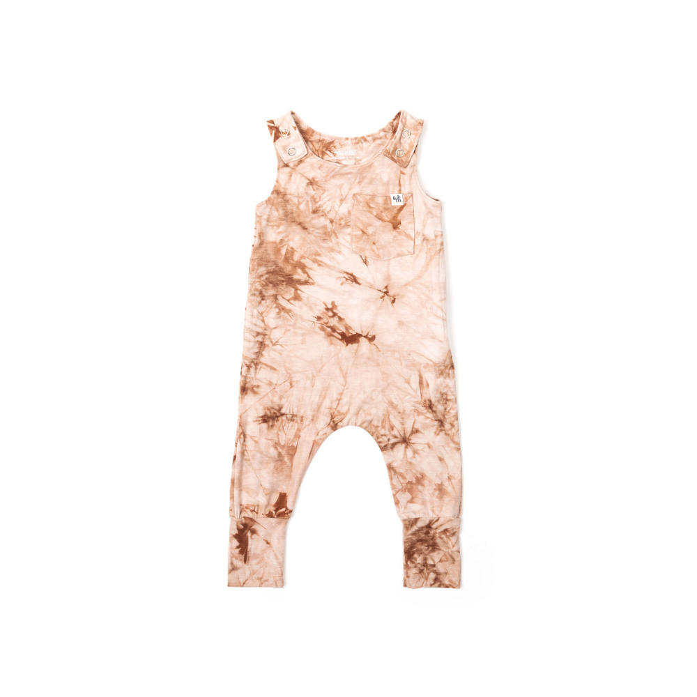 Cinnamon Tie Dye Grow Romper - Moosey Moose