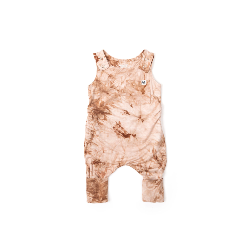 Cinnamon Tie Dye Grow Romper - Moosey Moose