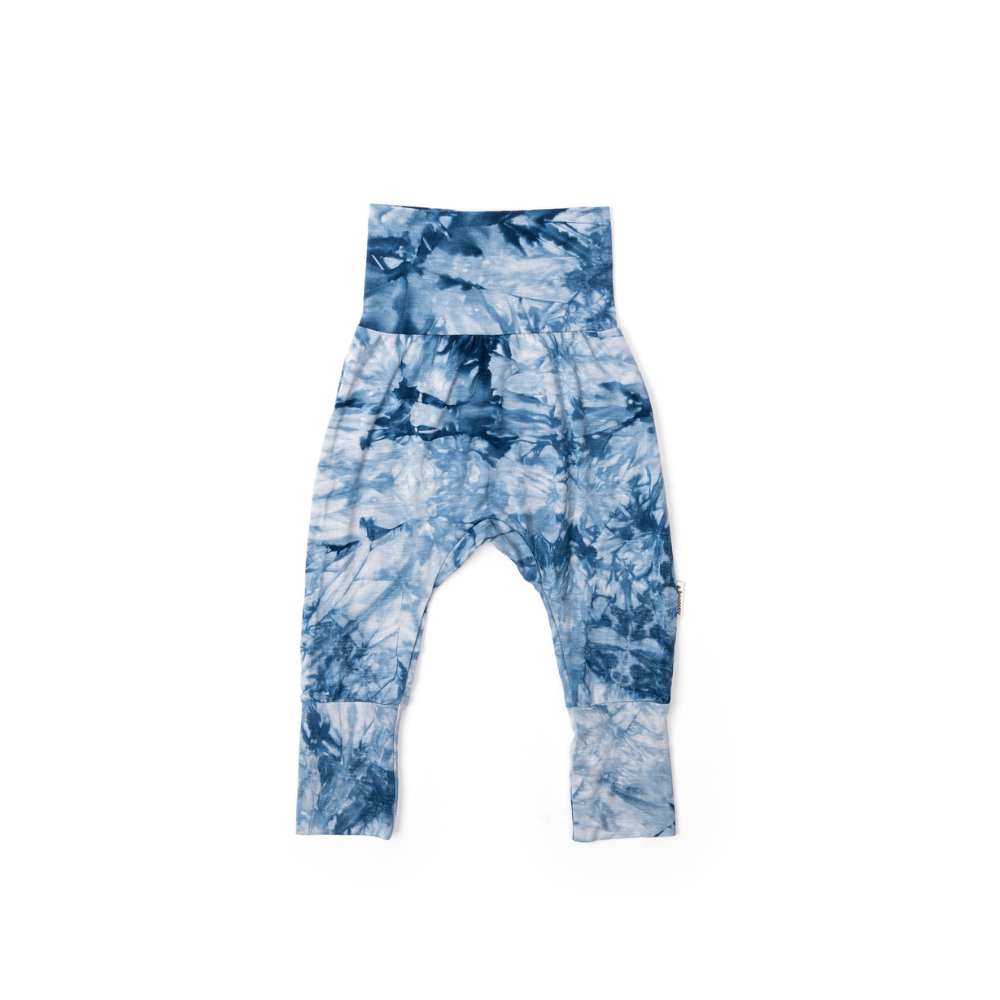 Blue Tie Dye Grow Pants - Moosey Moose