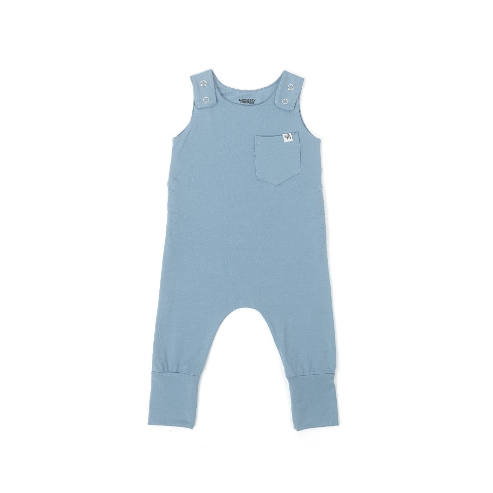 Dusty Blue Grow Romper - Moosey Moose